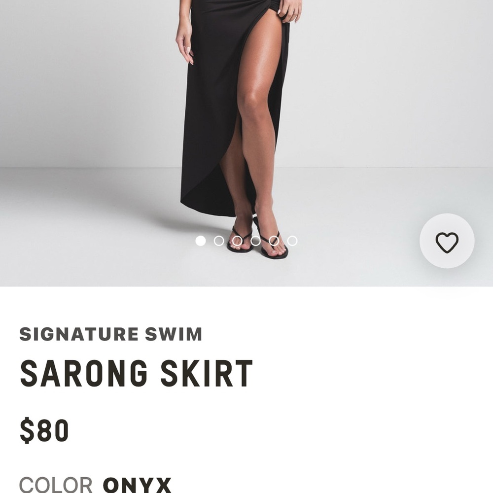 Elegant Black Sarong Skirt